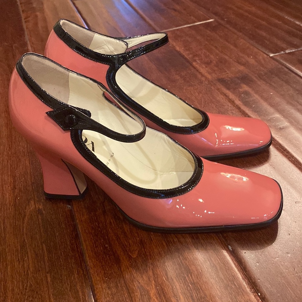 NIB Prada Calzarure Donna Tamaris Nero Patent